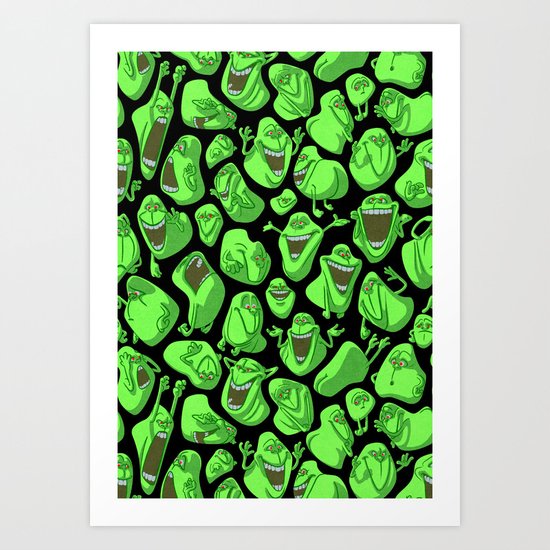 Fifty shades of slime. Art Print