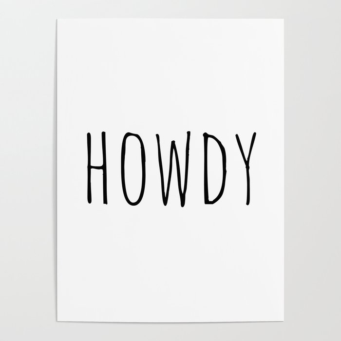 Howdy Poster