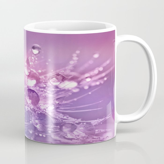 Lavender Pink Dandelion Dew Coffee Mug