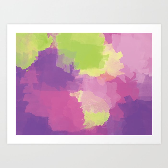 Abstract Painting - The Thrill Of Purple Art Print