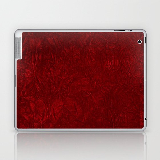 Red Crushed Velvet Laptop & iPad Skin