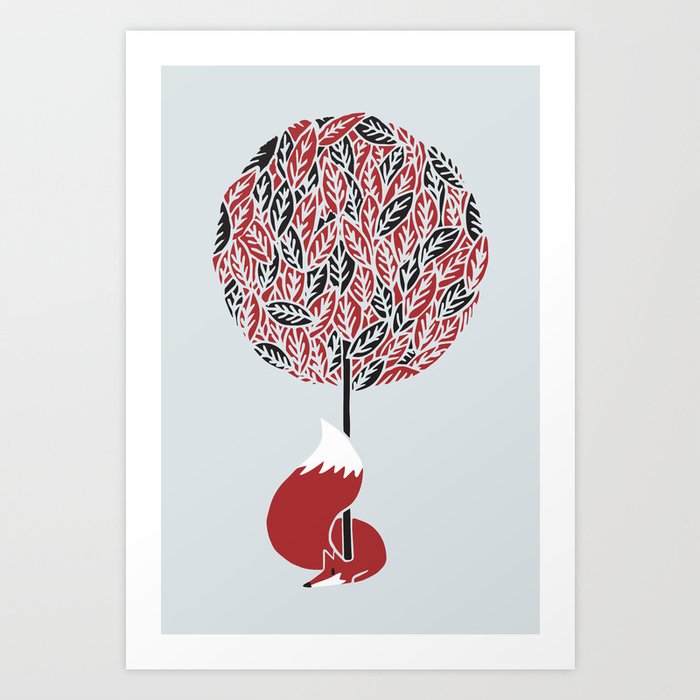 Discover the motif THE GUARDIAN OF THE RED TREE by Robert Farkas as a print at TOPPOSTER