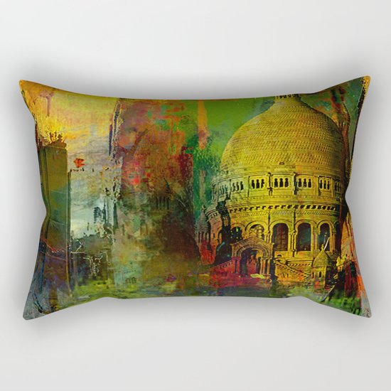 In a street of Paris Rectangular Pillow