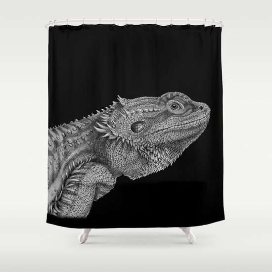 Bearded Dragon Shower Curtain By Timjeffsart Society6