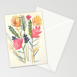 Tropical Flowers Stationery Card