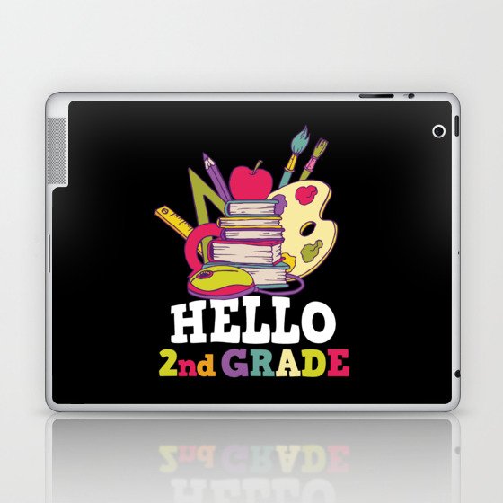 Hello 2nd Grade Back To School Laptop & iPad Skin