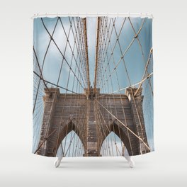 Brooklyn Bridge Travel Photography | New York City Views Shower Curtain