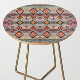 Colored Traditional Tropical Berber Handmade MOROCCAN Fabric Style Side Table