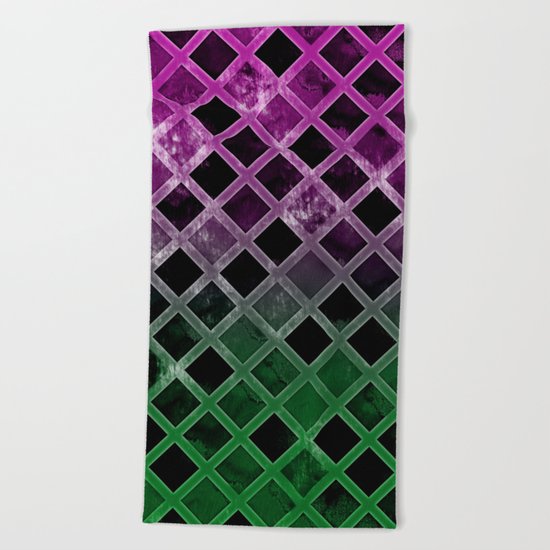 Abstract Geometric Background #7 Beach Towel