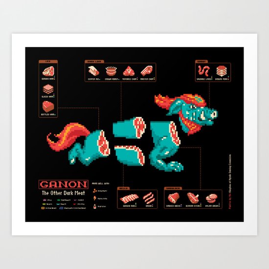 Ganon: The Other Dark Meat Art Print