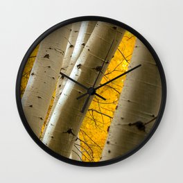 Aspen Trees Wall Clock