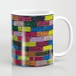 Follow The Bright Brick Road Coffee Mug | Yellow, Graffiti, Rainbow, Red, Crazy, Fun, Drinks, Melbourne, Coloredbricks, Photo 