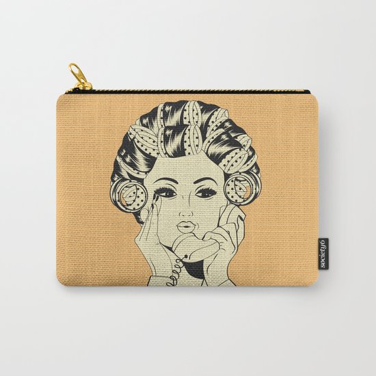The woman with the curlers Carry-All Pouch