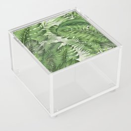 Tropical Jungle Leaf Botanical Acrylic Box