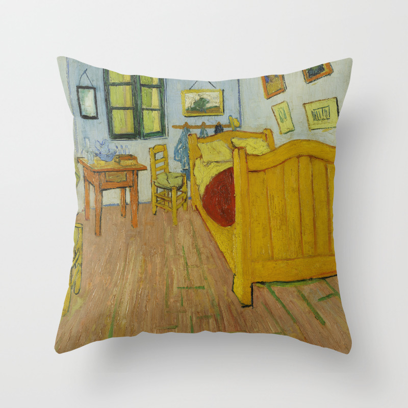Bedroom In Arles By Vincent Van Gogh Throw Pillow