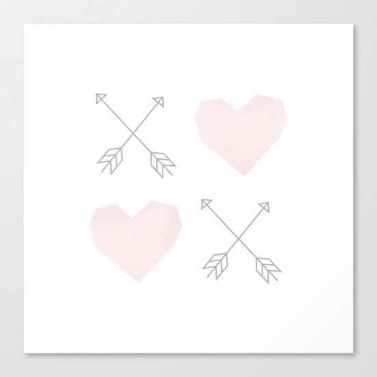 X (Heart) X (Heart) Canvas Print