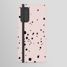 Dalmatian Spots (Black/Pink) Android Wallet Case
