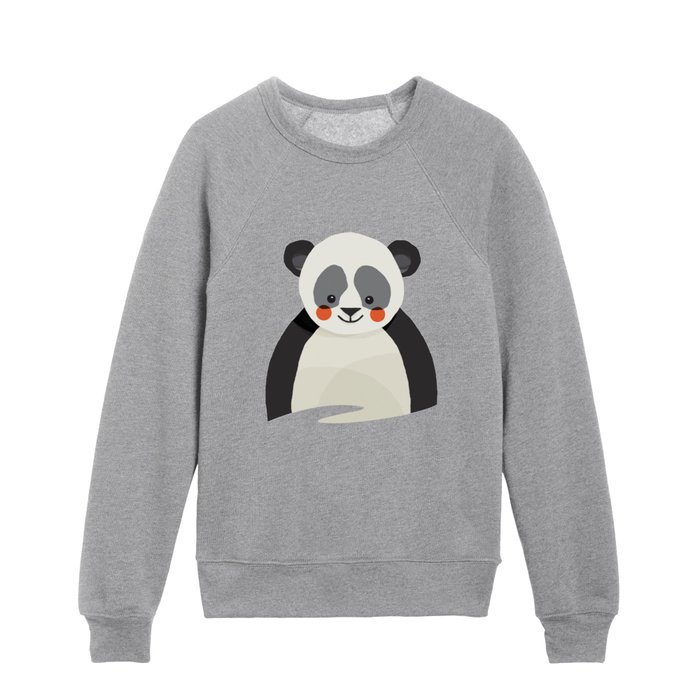 Giant Panda, Animal Portrait Kids Crewneck