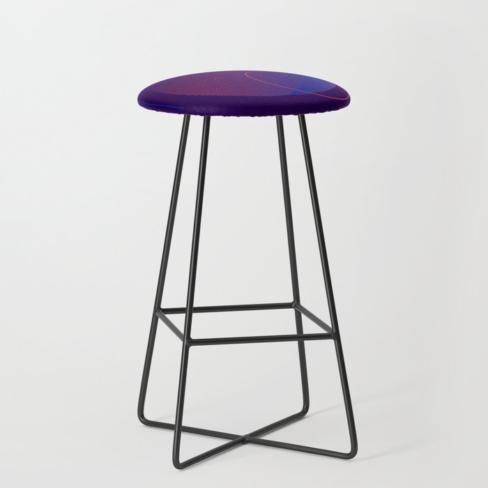 Purple and Pink Halftone Badge Bar Stool