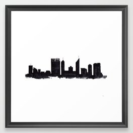 Perth Skyline Framed Art Print