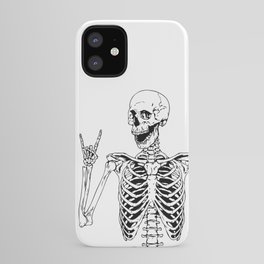 Rock and Roll Skeleton halloween desing iPhone Case
