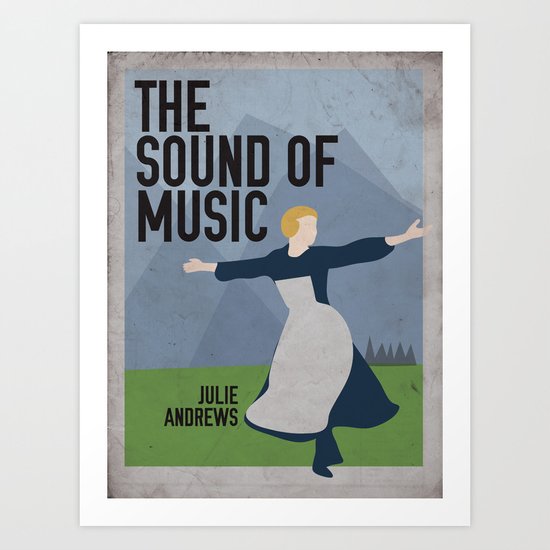 The Sound of Music Staring Julie Andrews Art Print