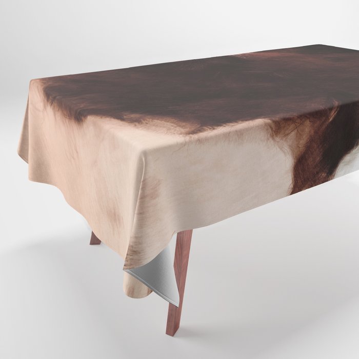 Dark Cowhide Fur (digitally created) Tablecloth