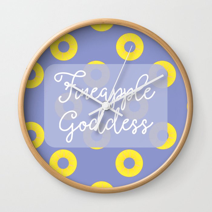 Fineapple Goddess Wall Clock