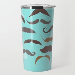 Mustaches in the Sky Travel Mug