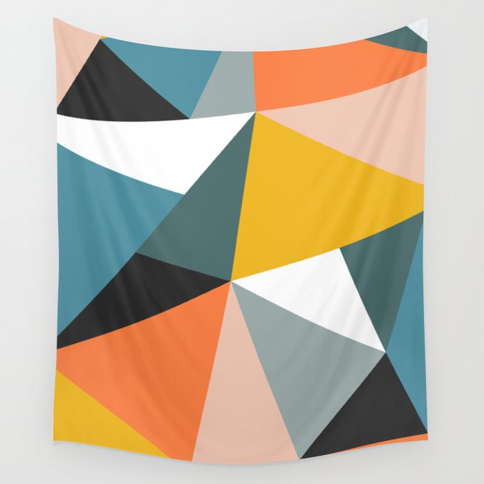 Geometric wall tapestry deals