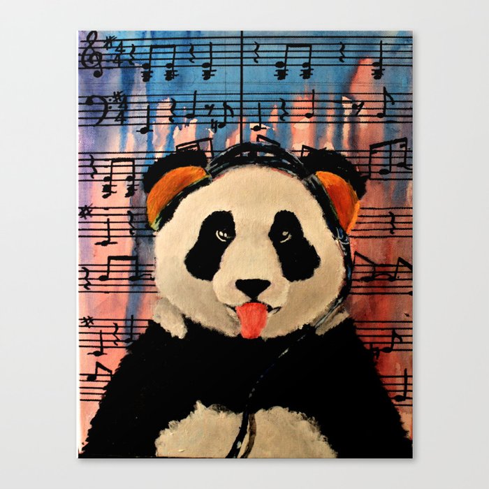 2 A.M. Sunshine Panda Canvas Print