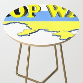 Ukraine StopWar Side Table