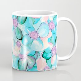 Lots of flowers and turquoise Mug