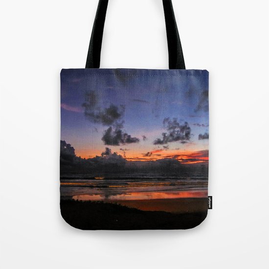 Beach Sunset - Painted Effect Tote Bag
