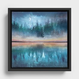 Evening Mist Framed Canvas