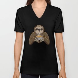 Sloth Bone Broth V Neck T Shirt
