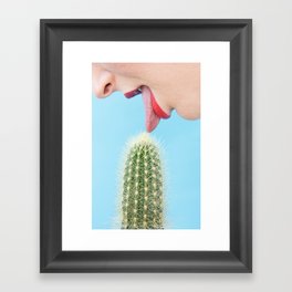 Prickly Lick Framed Art Print