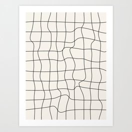 Warp Grid: Off-White Day Edition Art Print