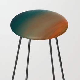 Turquoise fire sky Counter Stool