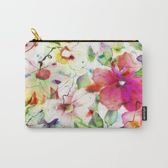joyful flowers Carry-All Pouch