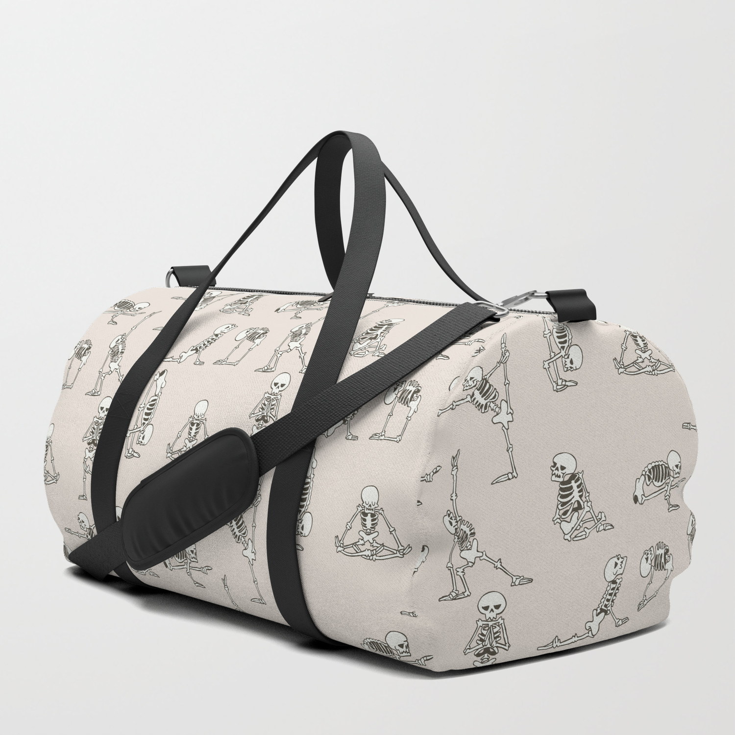 Skeleton Yoga Duffle Bag by Huebucket 