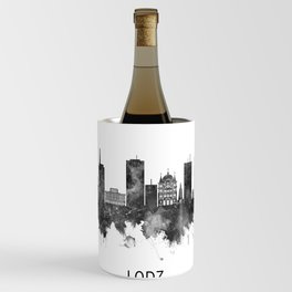 Lodz Poland Skyline BW Wine Chiller