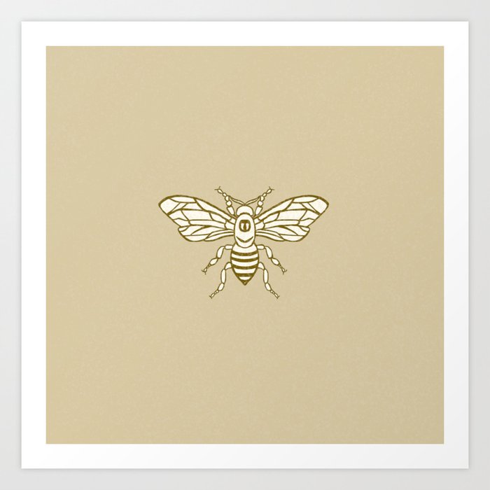Bee Illustration Art Print