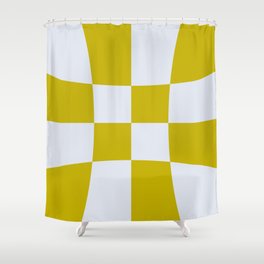 Green and Blue Growing Pattern Shower Curtain