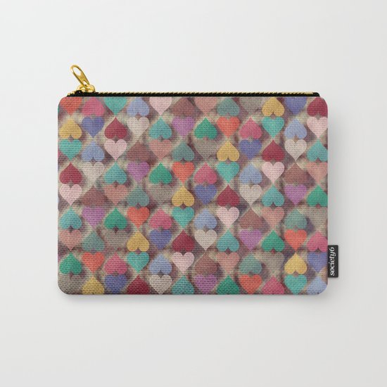 Colorful Love Pattern XI Carry-All Pouch