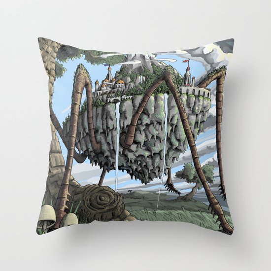 Spiderback Mountain Throw Pillow
