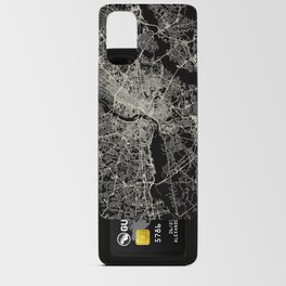 Richmond USA. Black and White City Map Android Card Case