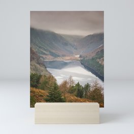 Lake in the Irish mountains | Glendalough, Wicklow mountains, Ireland travel photography | Landscape art print Mini Art Print