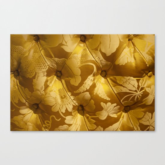 Gold cushion Canvas Print