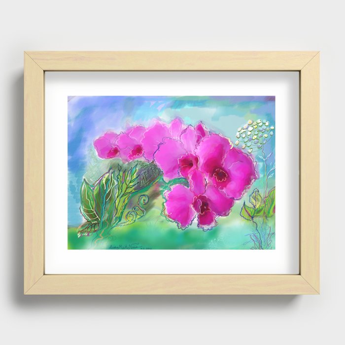 ORCHIDS Recessed Framed Print